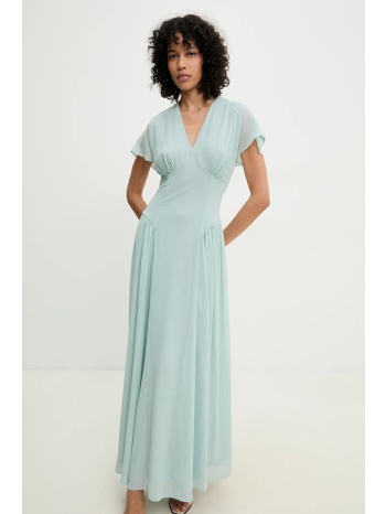 φόρεμα rotate χρώμα τιρκουάζ, 113906305 υλικό 1 55%