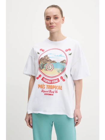 βαμβακερό μπλουζάκι rip curl cove heritage γυναικείο