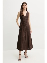 λινό φόρεμα bardot ...