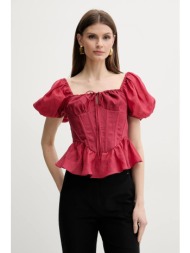 μπλουζάκι bardot esra χρώμα: κόκκινο, 59889tb κύριο υλικό: 100% ραμί
φόδρα: 100% βαμβάκι