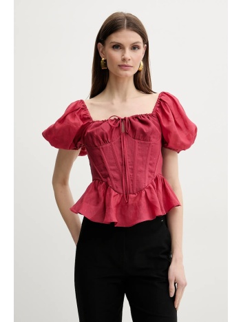 μπλουζάκι bardot esra χρώμα κόκκινο, 59889tb κύριο υλικό