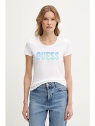 μπλουζάκι guess degrade χρώμα: άσπρο, w5gi14 j1314 95% βαμβάκι, 5% ελαστάν