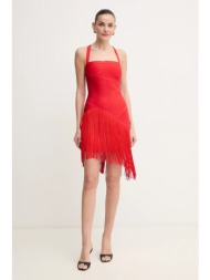 φόρεμα herve leger josephine χρώμα: κόκκινο, fri8513807 υλικό 1: 90% ανακυκλωμένο ρεγιόν, 9% νάιλον,