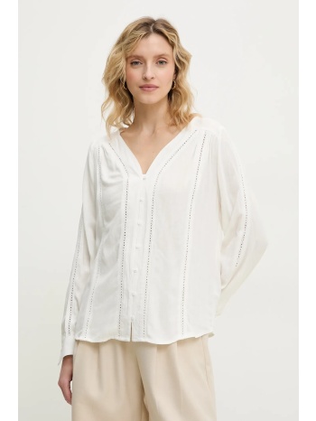 πουκάμισο answear.lab χρώμα άσπρο 100% βισκόζη