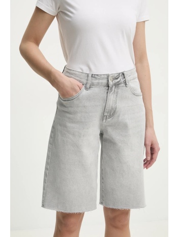 τζιν σορτς answear.lab χρώμα γκρι 93% βαμβάκι, 6%