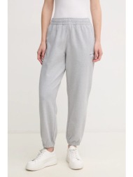 παντελόνι φόρμας calvin klein jeans χρώμα: γκρι, lv047b235g 86% βαμβάκι, 14% ανακυκλωμένος πολυεστέρ