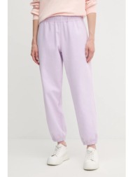 παντελόνι φόρμας calvin klein jeans χρώμα: άσπρο, lv047b235g 86% βαμβάκι, 14% ανακυκλωμένος πολυεστέ