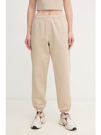 παντελόνι φόρμας calvin klein jeans χρώμα μπεζ, lv047b235g