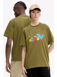 βαμβακερό μπλουζάκι inbetweeners χρώμα: πράσινο, s5twuath035 100% βαμβάκι