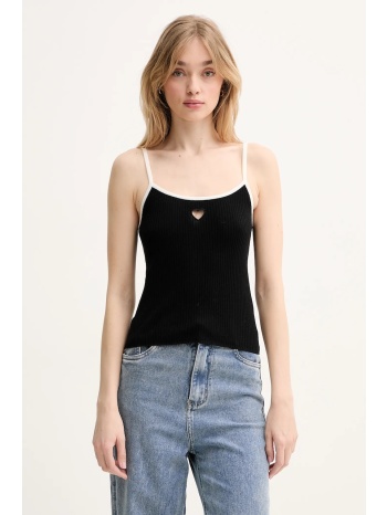 μάλλινο τοπ from future χρώμα μαύρο, wto02630 100% μαλλί