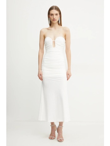 φόρεμα bardot χρώμα άσπρο, 59692db1 85% νάιλον, 15% ελαστάν