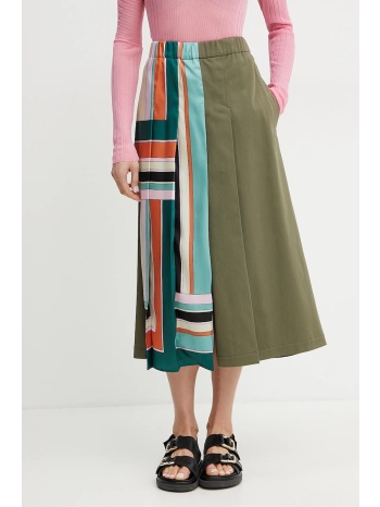 φούστα weekend max mara χρώμα πράσινο, 2515101031600 υλικό