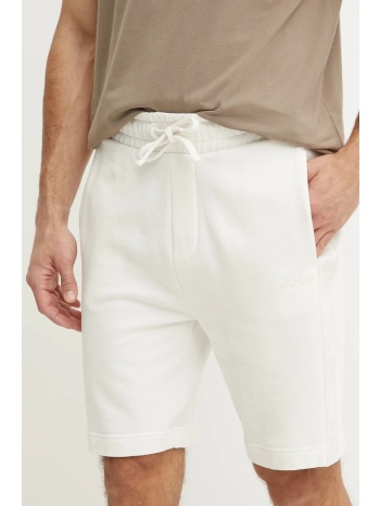 βαμβακερό σορτσάκι hugo χρώμα μπεζ, 50540936 κύριο υλικό