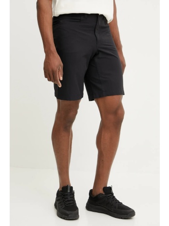 σορτς εξωτερικού χώρου haglöfs korp lite χρώμα μαύρο