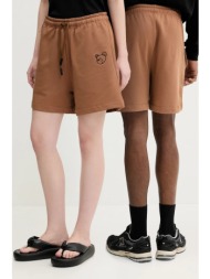 βαμβακερό σορτσάκι inbetweeners χρώμα: καφέ, s5twuabe027 100% βαμβάκι