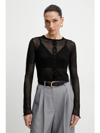 πλεκτή ζακέτα pinko χρώμα μαύρο, 104640 a2eb κύριο υλικό