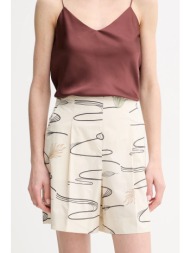 βαμβακερό σορτσάκι mm χρώμα: μπεζ, 2516141018600 100% βαμβάκι