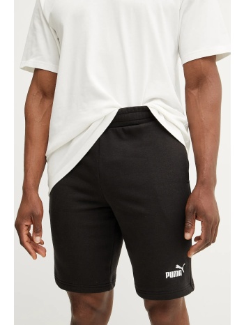 σορτς puma χρώμα μαύρο, 682594 κύριο υλικό 68% βαμβάκι