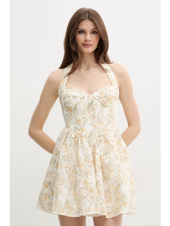 φόρεμα bardot pollie χρώμα άσπρο, 59810db κύριο υλικό 90%