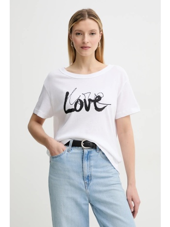 βαμβακερό μπλουζάκι marc o`polo γυναικείο, χρώμα άσπρο