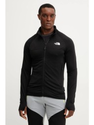 αθλητική μπλούζα the north face bolt polartec χρώμα: μαύρο, nf0a8bsxjk31 κύριο υλικό: 91% πολυεστέρα