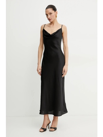 φόρεμα guess new akilina χρώμα μαύρο, w5gk85 wh9c2 100%