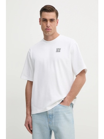 βαμβακερό μπλουζάκι g-star ανδρικό, χρώμα άσπρο