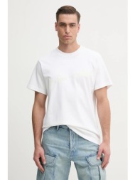 βαμβακερό μπλουζάκι g-star ανδρικό, χρώμα: άσπρο, d25148-c784 100% οργανικό βαμβάκι