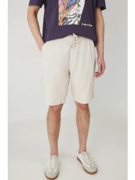 λινό σορτς medicine χρώμα: μπεζ κύριο υλικό: 55% βαμβάκι, 45% λινό
φόδρα: 100% βαμβάκι

 πλύση σε μέ