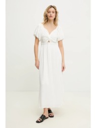 φόρεμα answear.lab χρώμα: άσπρο 100% βισκόζη