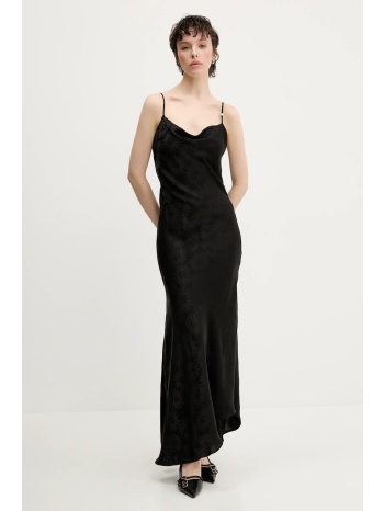 φόρεμα hugo χρώμα μαύρο, 50542863 67% oξικό άλας, 33%