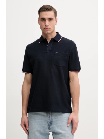βαμβακερό μπλουζάκι πόλο tommy hilfiger ανδρικό, χρώμα