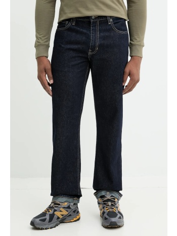 βαμβακερό παντελόνι guess jeans χρώμα ναυτικό μπλε, m4ba80