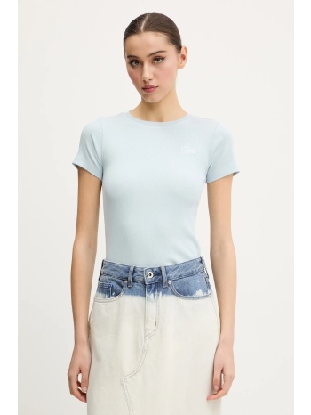 μπλουζάκι guess jeans χρώμα μπλε, w5gp62 ka0h1 κύριο