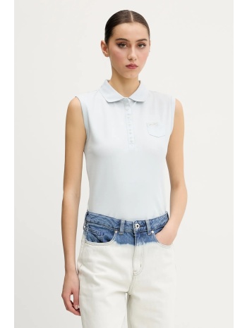 top guess jeans χρώμα μπλε, w5gp24 kcyr1 κύριο υλικό 95%