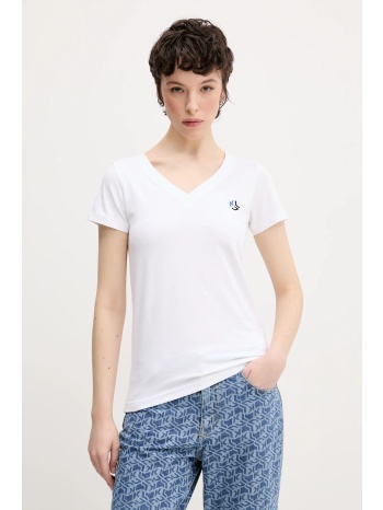 μπλουζάκι karl lagerfeld jeans χρώμα άσπρο, a2w17097 95%