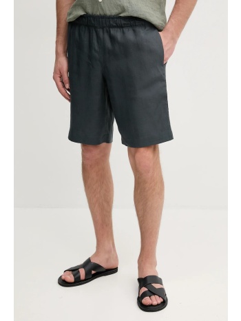 σορτς από λινό zadig&voltaire χρώμα γκρι, wmbs01061 κύριο