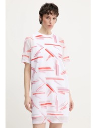 φόρεμα karl lagerfeld jeans χρώμα: άσπρο, a2w13031 υλικό 1: 57% οργανικό βαμβάκι, 38% ανακυκλωμένος 