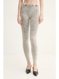 κολάν diesel athena-dnm trousers χρώμα: γκρι, a17571.0shan 81% βαμβάκι, 11% πολυεστέρας, 8% ελαστάν