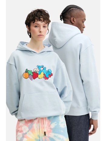 βαμβακερή μπλούζα inbetweeners χρώμα μπλε, με κουκούλα