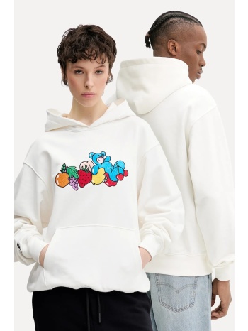 βαμβακερή μπλούζα inbetweeners χρώμα μπεζ, με κουκούλα