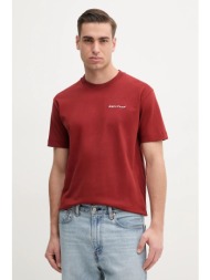 βαμβακερό μπλουζάκι marc o`polo ανδρικό, χρώμα: μπορντό, 523206451198 100% βαμβάκι