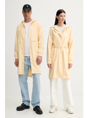 μπουφάν rains string w parka w3 χρώμα κίτρινο, 18550 κύριο