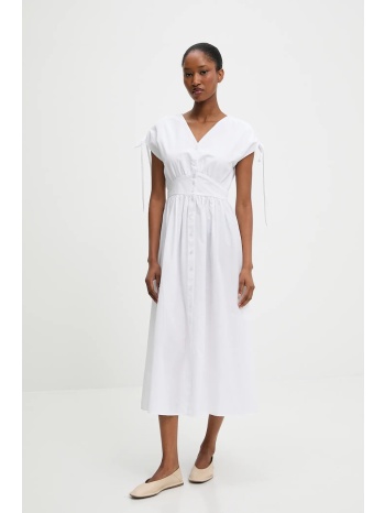 φόρεμα answear.lab χρώμα άσπρο 59% βαμβάκι, 41% πολυεστέρας