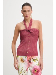 top marciano guess gia χρώμα: κόκκινο, 5ggr16 5811z 83% βισκόζη, 11% πολυεστέρας, 6% μεταλλικές ίνες