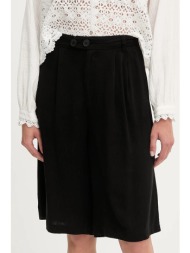 σορτς από λινό answear.lab χρώμα: μαύρο 100% λινό