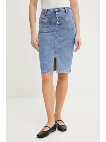 τζιν φούστα answear.lab χρώμα μπλε 70% βαμβάκι, 28%