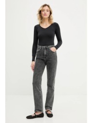 τζιν παντελόνι answear.lab χρώμα: γκρι 70% βαμβάκι, 28% πολυεστέρας, 2% ελαστάν