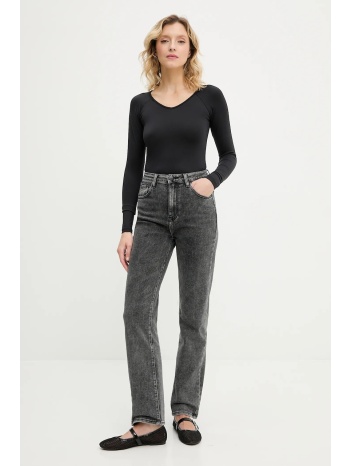 τζιν παντελόνι answear.lab χρώμα γκρι 70% βαμβάκι, 28%