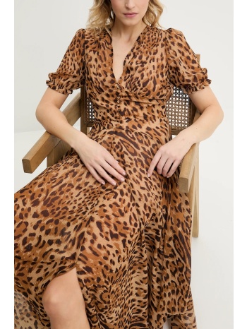 φόρεμα answear.lab χρώμα μπεζ 100% πολυεστέρας